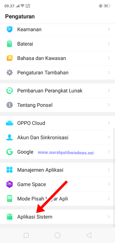 settings oppo