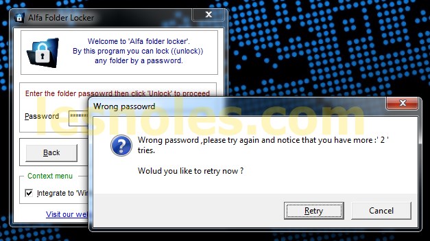Cara Mengatasi Error dan Lupa Password Alfa Folder Locker - NgeTekno