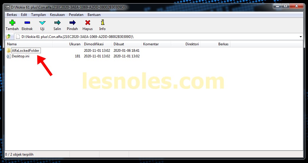 Cara Mengatasi Error dan Lupa Password Alfa Folder Locker - NgeTekno