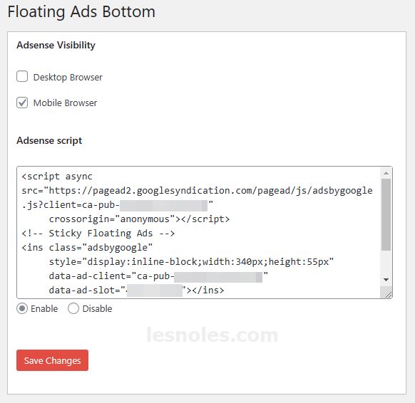Cara Memasang Iklan Sticky Floating Ads Bottom di Wordpress Dengan ...