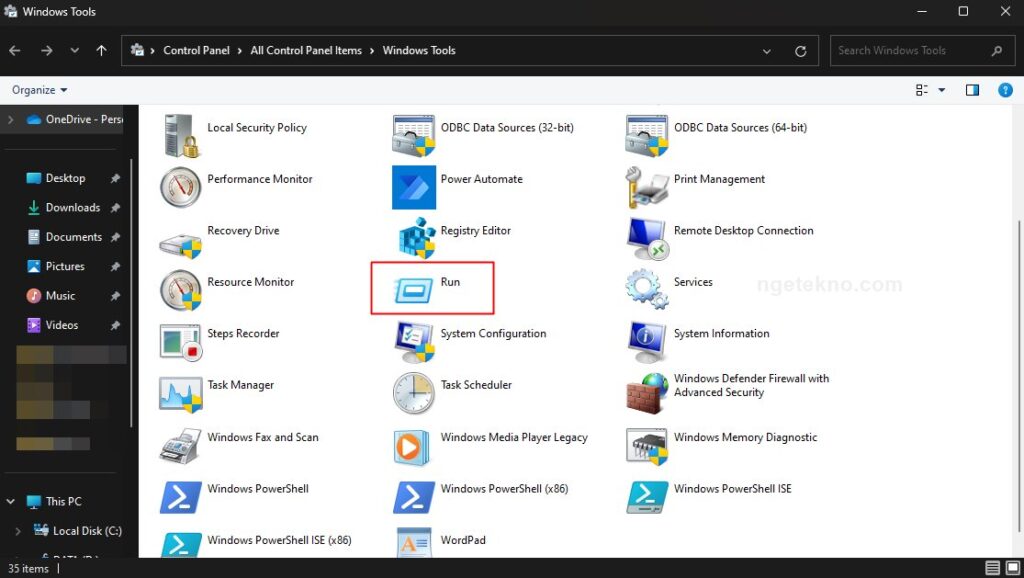8+ Cara Membuka RUN di Windows Dengan Mudah (Lengkap) - NgeTekno