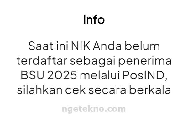 Cara Cek BSU Lewat Pospay Termudah Lengkap Gambar