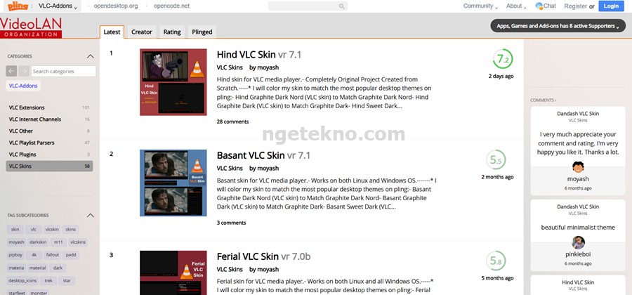 Cara Mengganti Skin atau Tema VLC Media Player