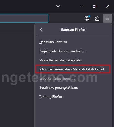 Cara Reset Firefox ke Pengaturan Awal